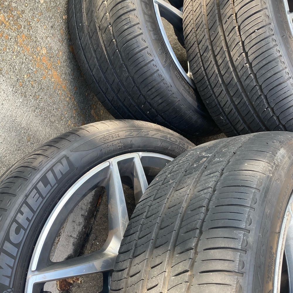 AMG wheels tires are brand new
